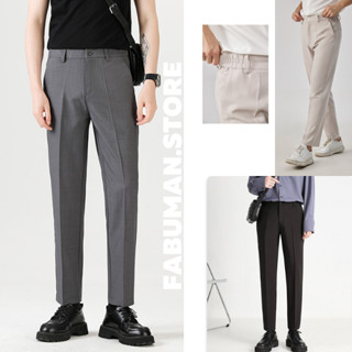 Quần âu nam form đứng MIAA phong cách hàn quốc dáng baggy ống suông đứng rộng vải dầy co dãn