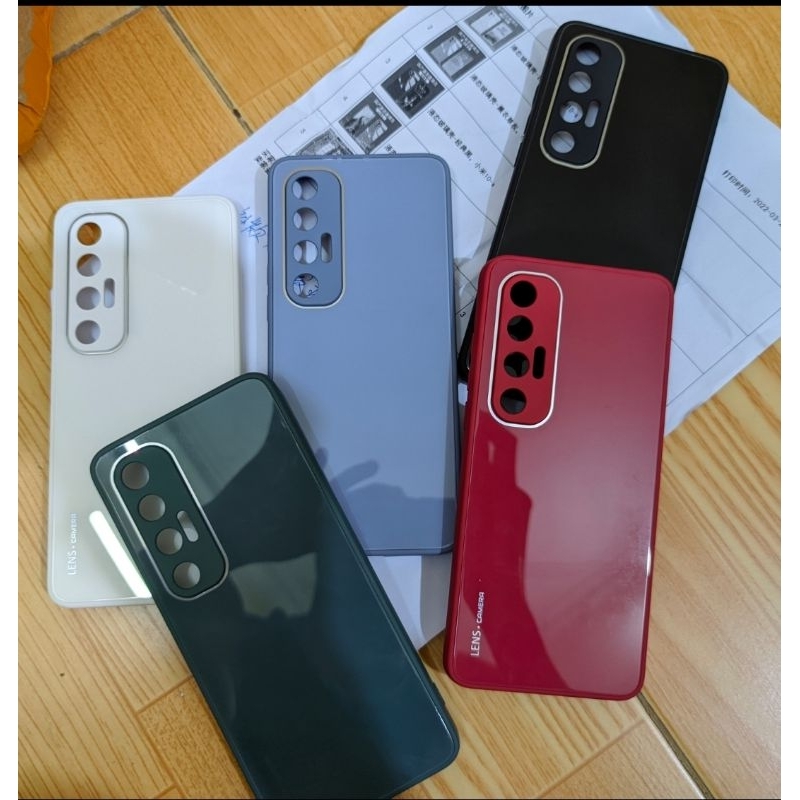 Ốp lưng cao cấp viền mềm lưng kính cường lực mi10s