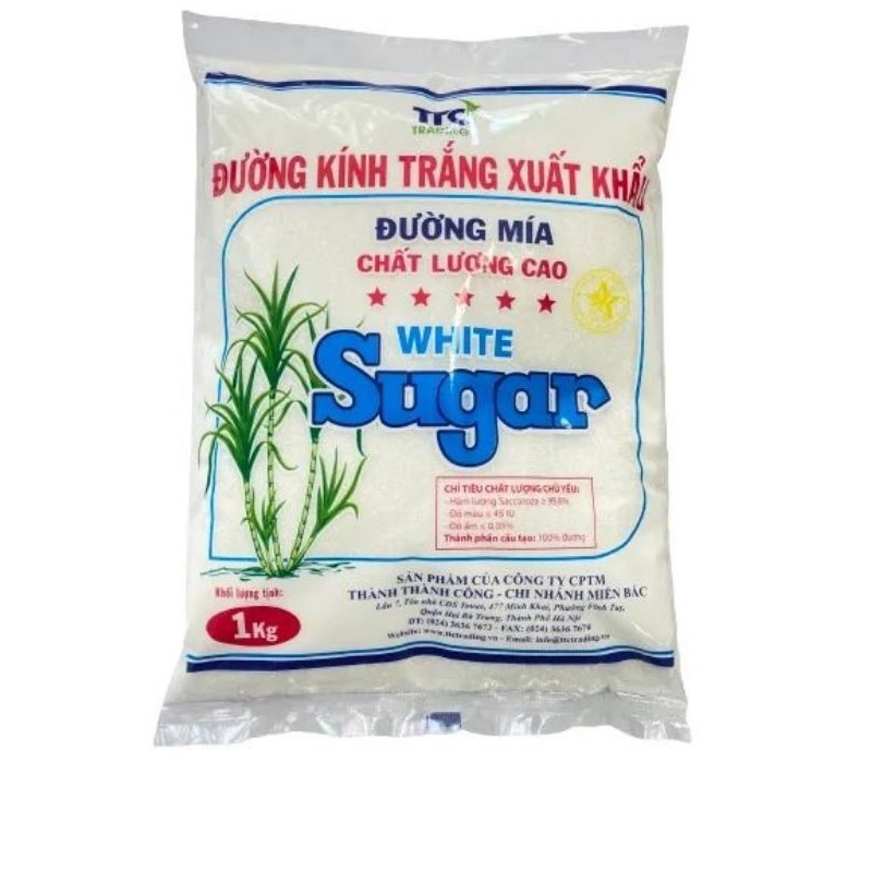 Đường kính trắng xuất khẩu, hàng chuẩn Lam Sơn, đủ 1kg