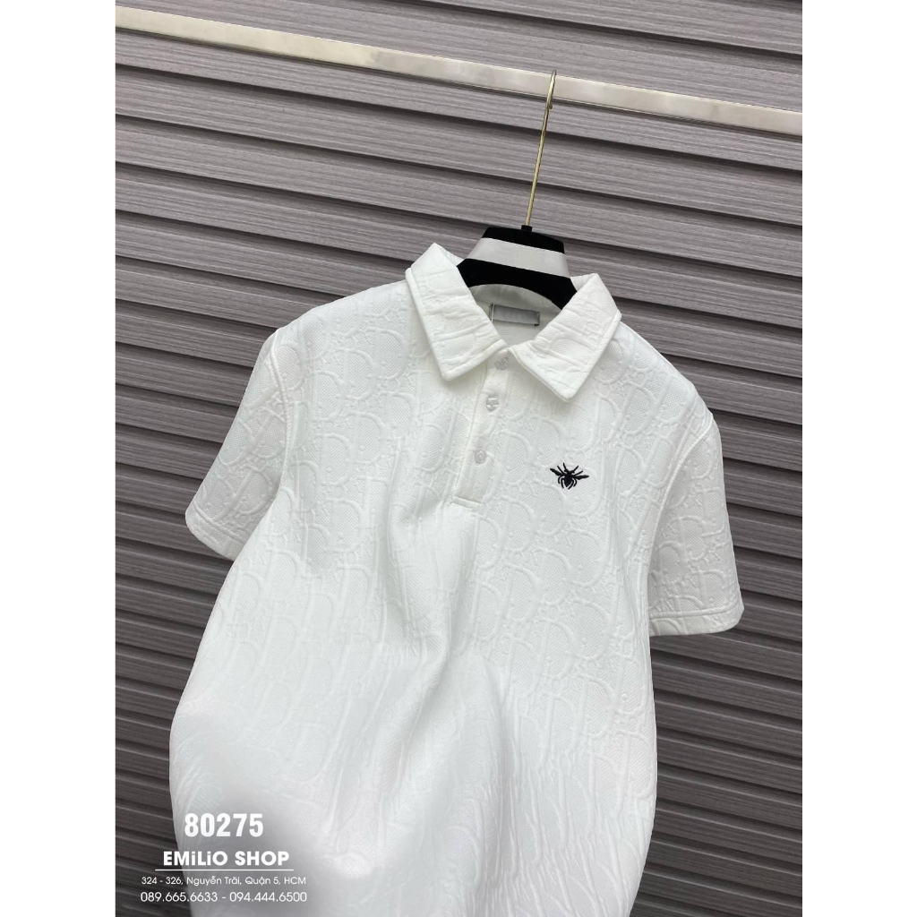 Áo polo nam virgomen guci áo thun nam có cổ vân gạo dập nổi phong cách thời trang nam lịch lãm