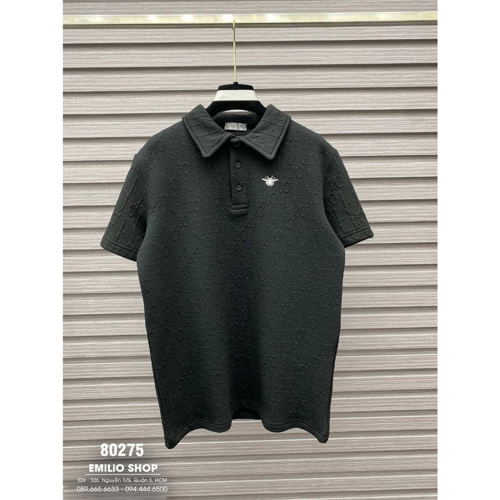 Áo polo nam virgomen guci áo thun nam có cổ vân gạo dập nổi phong cách thời trang nam lịch lãm