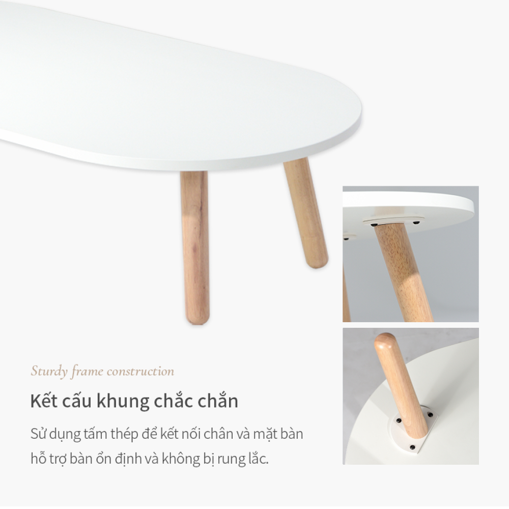 Bàn Sofa gỗ màu sắc tự nhiên ARIZE Alounge Ashley 120