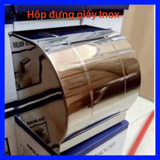 Hộp đựng giấy vệ sinh Inox - Lô giấy Inox kèm ốc vít