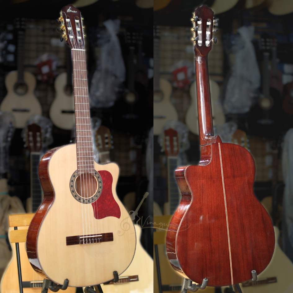 [2 Size 3/4; 4/4] Đàn Guitar Classic C250 Custom Mahogany Cao Cấp- Tặng Kèm 12 Phụ Kiện Và Bao Da