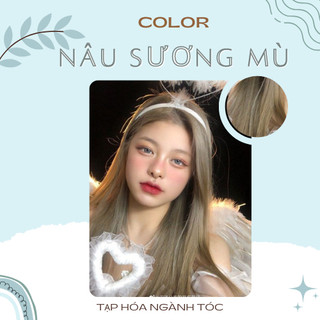 Thuốc nhuộm màu Nâu Sương Mù tặng kèm trợ nhuộm