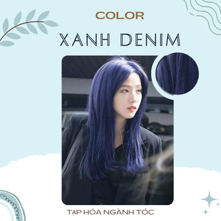 Thuốc nhuộm tóc màu XANH DENIM + kèm trợ nhuộm