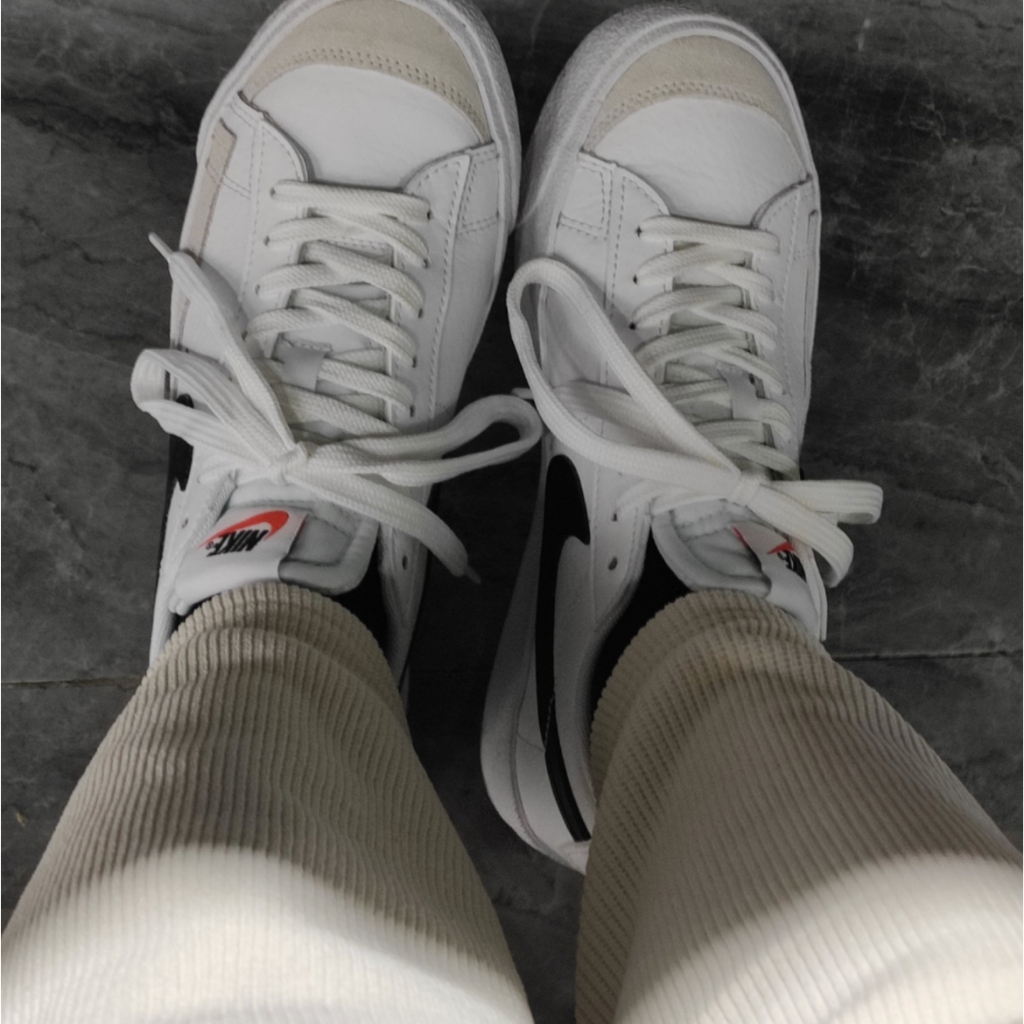 Giày Nike Blazer Low '77 GS White Black