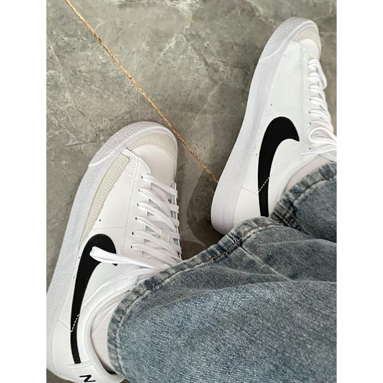 [CHÍNH HÃNG] Giày Nike Blazer Low '77 GS White Black (DA4074-101)