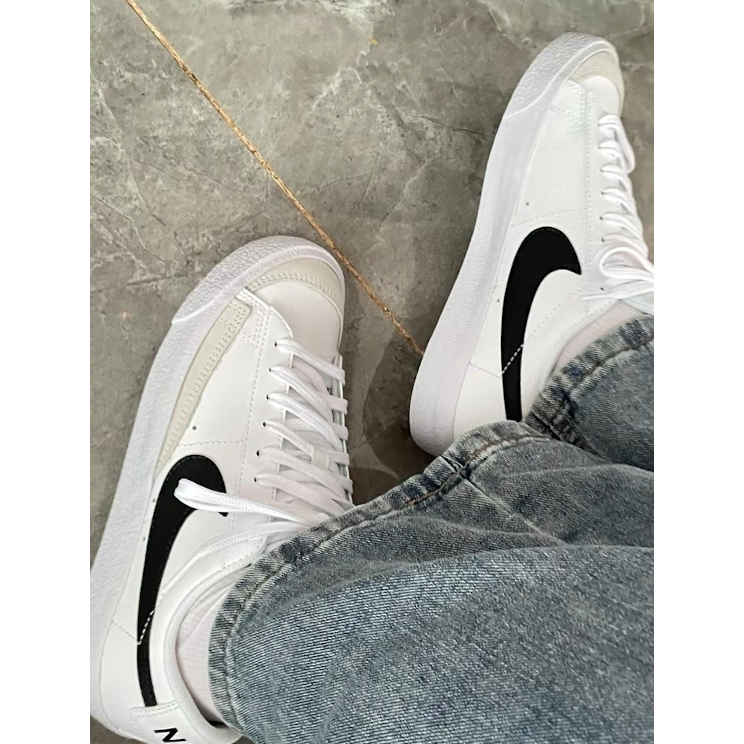 Giày Nike Blazer Low '77 GS White Black