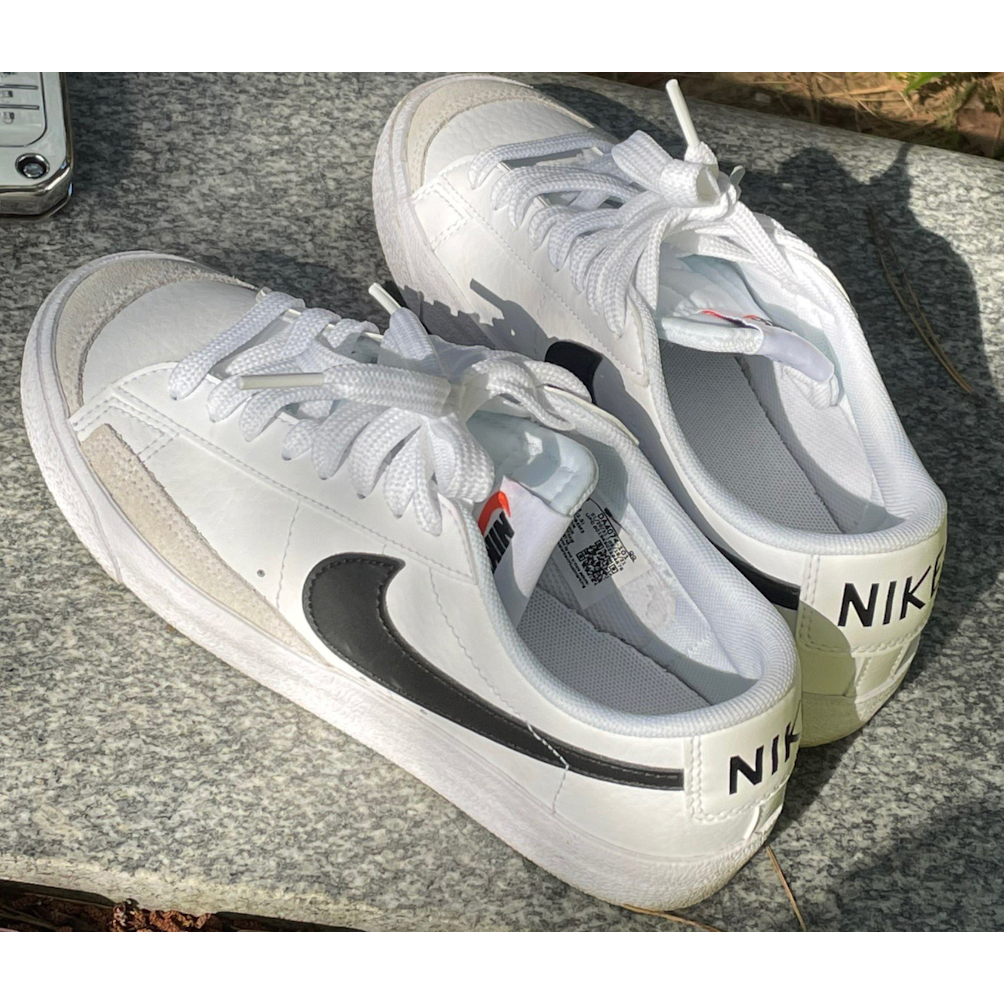 [CHÍNH HÃNG] Giày Nike Blazer Low '77 GS White Black (DA4074-101)