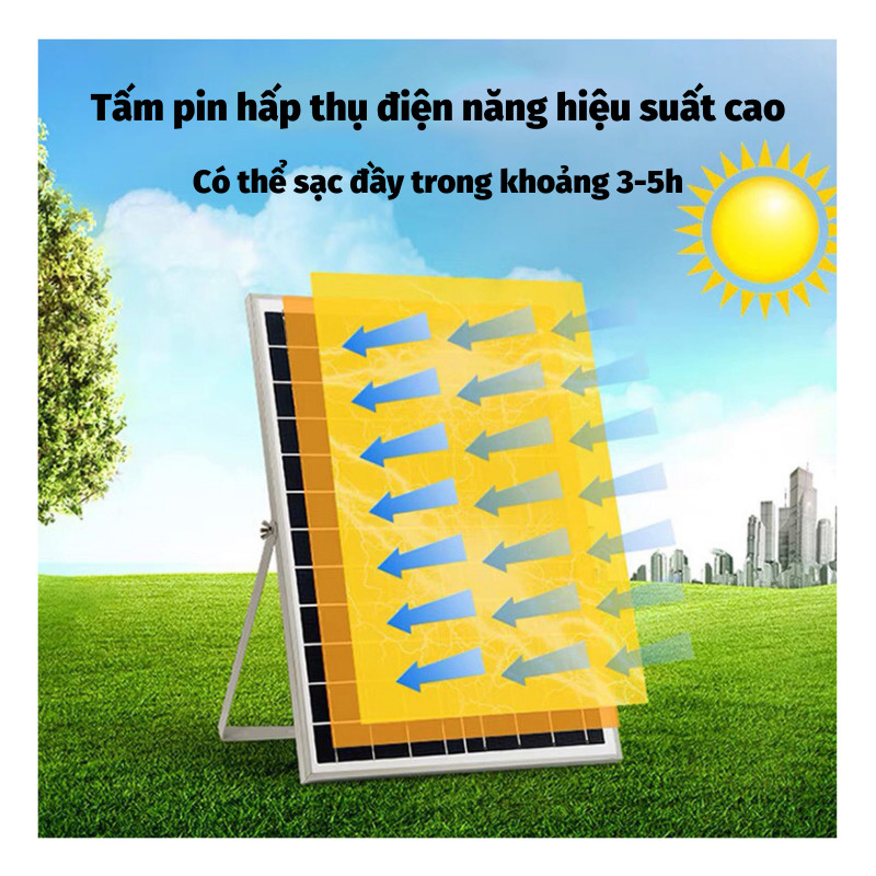 Đèn Năng Lượng Mặt Trời 1200W Chiếu Sáng Rộng Chống Nước Cao Cấp ĐÈN TOKI