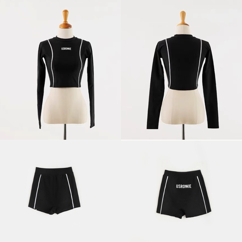 Bộ Đồ Bơi Nữ Bikoxi Tay Dài Dáng Thể Thao Ôm Body