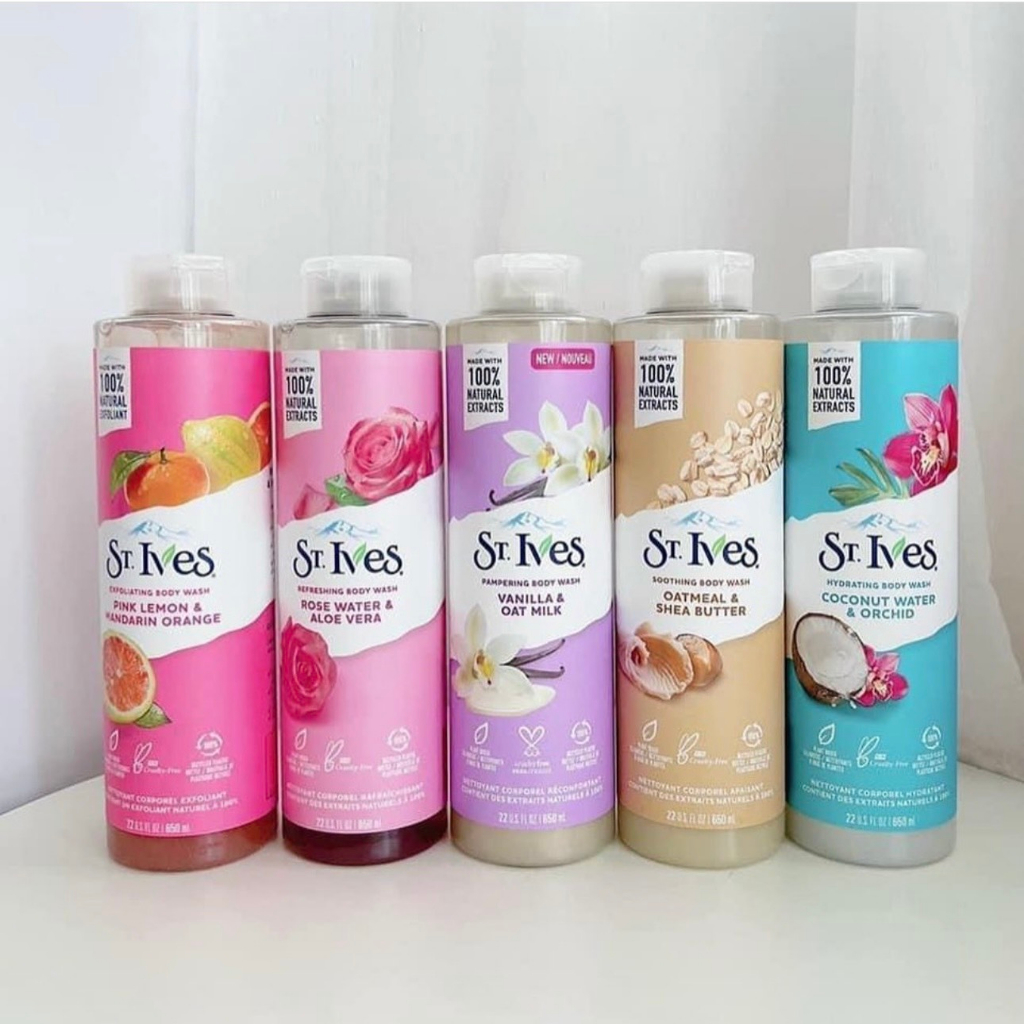 Sữa Tắm St.Ives Tẩy Tế Bào Chết Dịu Nhẹ Dưỡng Da - St. Ives Soothing Body Wash 650ml