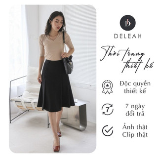De leah - chân váy midi xếp li - thời trang thiết kế