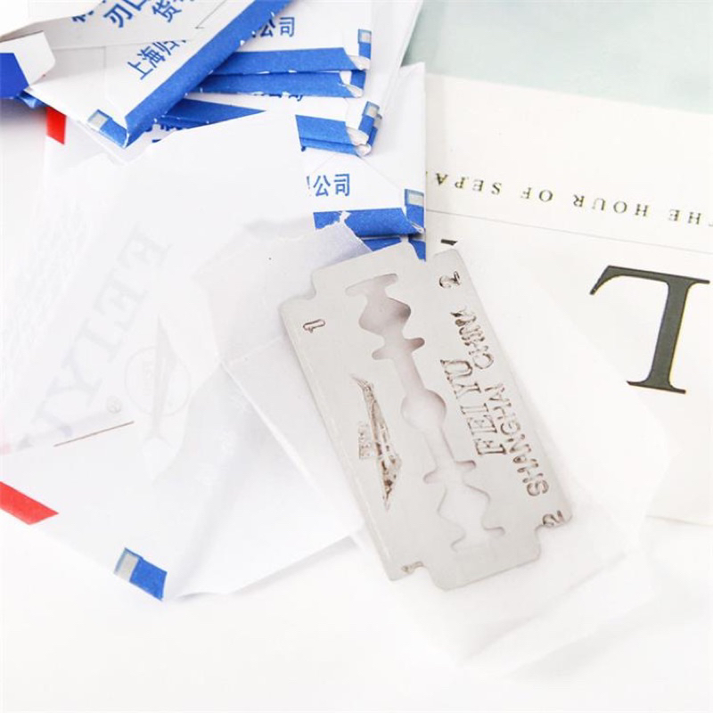 Hộp 10 lưỡi dao lam Feiyu cạo râu, lông tiện dụng cho spa salon thẩm mỹ viện hàng nội địa chuyên dùng cho barber Trung