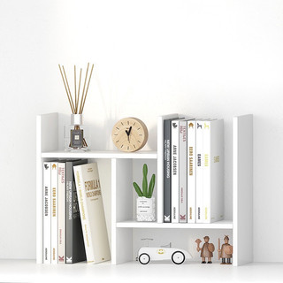 Kệ Sách Gỗ, Kệ Để Bàn Làm Việc Lắp Ghép 2 Màu Đa Năng, Nhiều Ngăn (FREESHIP)