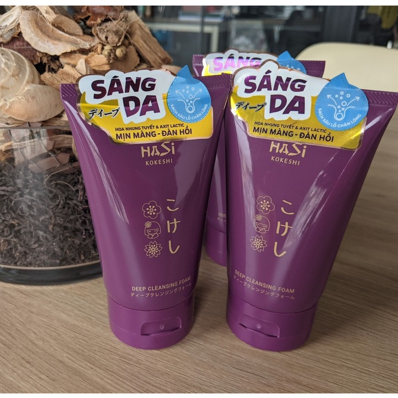 Sữa rửa mặt cho nam Hasi Kokeishi BEER DETOX FACIAL CLEANSER FOR MEN tác dụng làm sạch sâu 100g