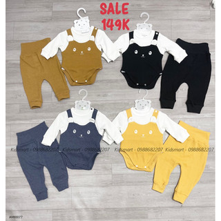 Anmina - Sét body chíp yếm thu đông kèm quần AMI0077