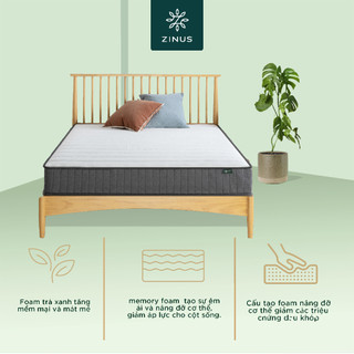 Nệm lò xo độc lập hút chân không siêu nén dày 20cm - 8in pocket spring mattress