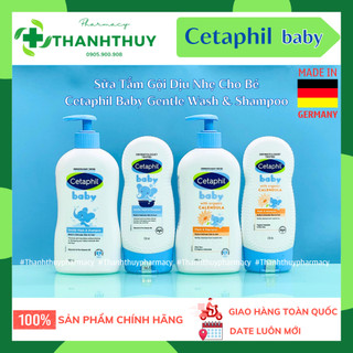 CETAPHIL BABY GENTLE WASH & SHAMPOO 2in1 Sữa Tắm Gội Toàn Thân Dịu Nhẹ Cho Bé Chai 230ml, 400ml