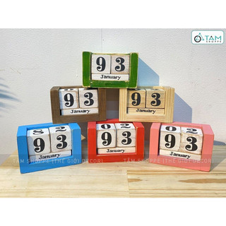 [VẼ TAY] Lịch gỗ để bàn vạn niên thủ công