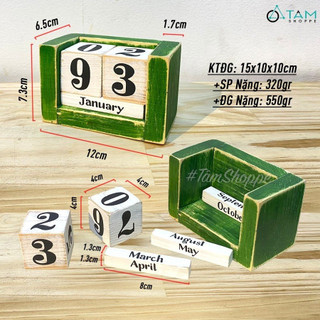 [VẼ TAY] Lịch gỗ để bàn vạn niên thủ công