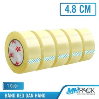 Băng keo khổ 4.8cm dài 200 yard băng dính dán thùng lõi mỏng