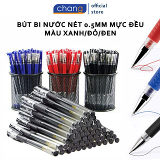 Bút bi nước văn phòng 0.5mm mực đều, nét chữ đẹp ĐỦ MÀU XANH, ĐEN, ĐỎ