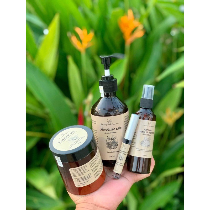 Combo cốt gội đầu bồ kết Phương Anh cosmetic