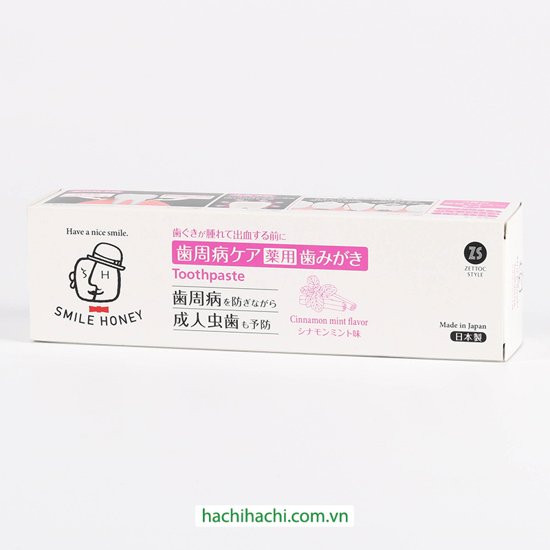 Kem đánh răng Zettoc vị quế bạc hà 120g - Hachi Hachi Japan Shop