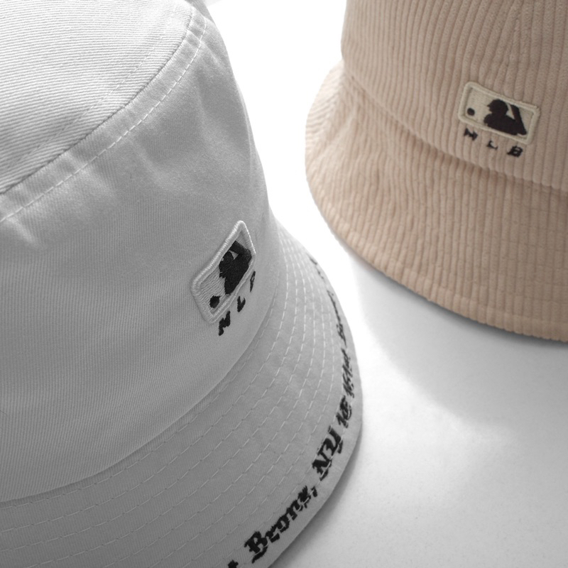 Mũ bucket MLB NVXK cao cấp, nón bucket Classic kem vành tròn cụp nhung form unisex