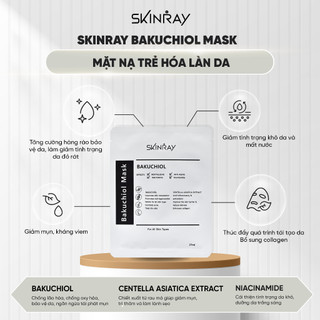 Mặt nạ trẻ hoá chống lão hoá Skinray Bakuchiol Mask