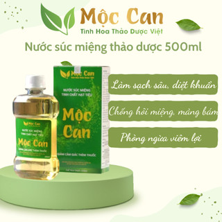 Nước súc miệng cai thuốc lá thuốc lào mộc can , khử mùi hôi miệng hiệu quả