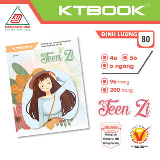 Combo 5 cuốn Tập Học Sinh KTBOOK cao cấp Thanh Xuân 200 trang (5 cuốn/gói)