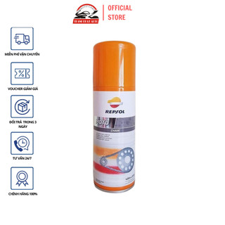 Chai xịt bảo dưỡng bôi trơn sên xe Repsol Moto Chain Lube 400ml