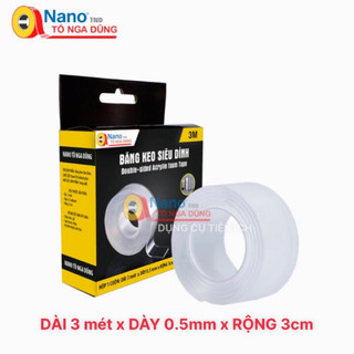 Băng Keo 2 mặt siêu dính Nano - 3M