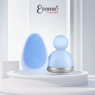 Bộ sản phẩm "bảo bối" se khít lỗ chân lông Emmié by Happy Skin (cây lăn lạnh màu xanh)