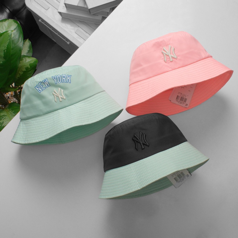 Mũ bucket MLB NVXK cao cấp, nón bucket Classic xanh vành tròn cụp kaki form unisex