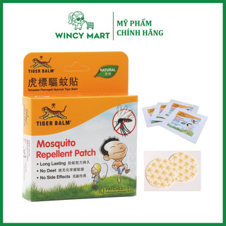 Miếng Dán Chống Muỗi, Đuổi Muỗi Tiger Balm Mosquito Repellent Patch, 1 Hộp 10 Miếng Tiện Lợi - Wincy Mart