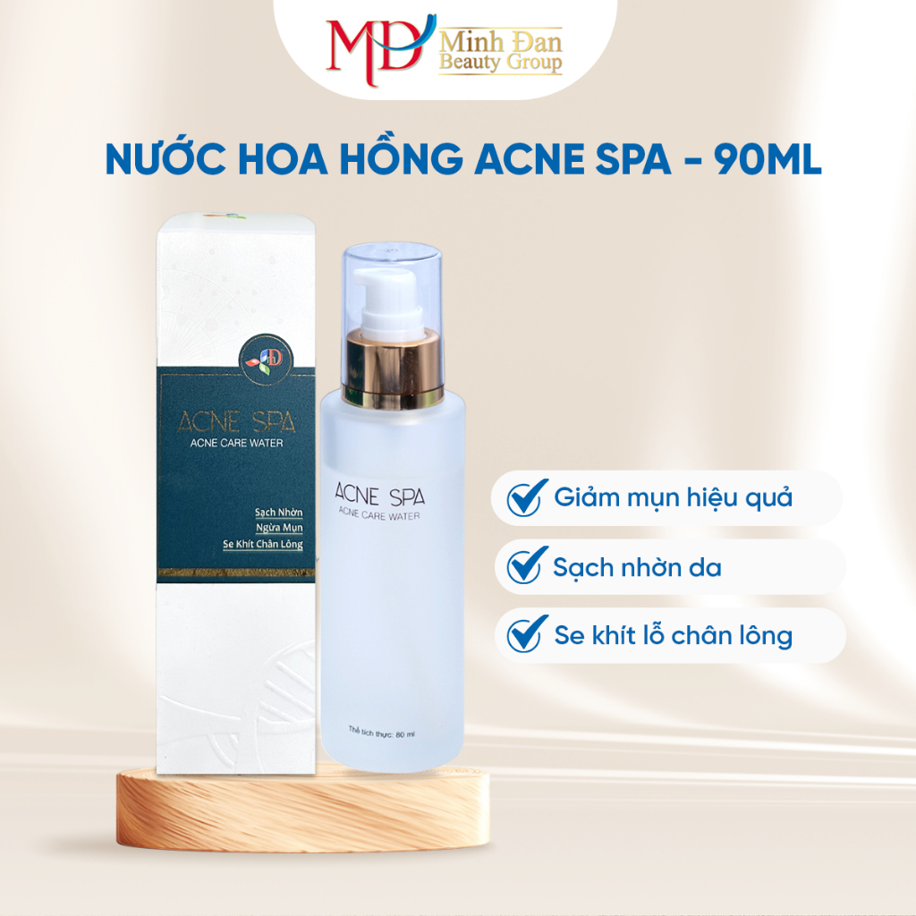 Nước hoa hồng Acne Spa Care Water - Minh Đan Beauty Group - Làm sạch nhờn da - 90ml
