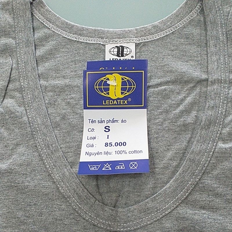 Áo lót nam LEDATEX -ba lỗ ,có tay loại 1.
