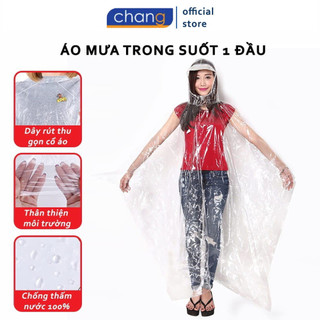 Áo Mưa Trong Suốt 1 Đầu, Áo Mưa Vi Sinh Trong Cho 1 Người Loại Dày Dặn