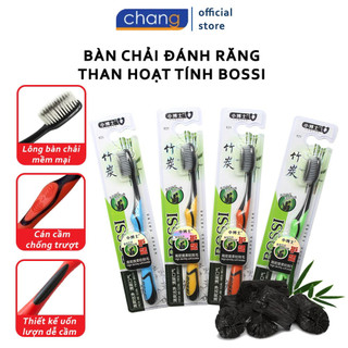 Bàn chải đánh răng than tre hoạt tính Hàn Quốc Bossi lông siêu mềm, siêu mịn