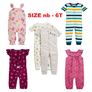 body cotton cộc tay không tất bé trai bé gái nb-6T sleep romper jumpsuit chống muỗi body đùi hàng xuất dư cho bé shopNEM