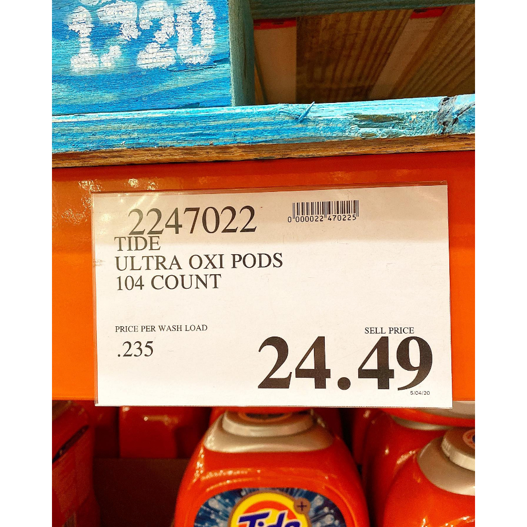 Viên Giặt Tide Pods Ultra Oxi 104 Viên - Hàng Mỹ