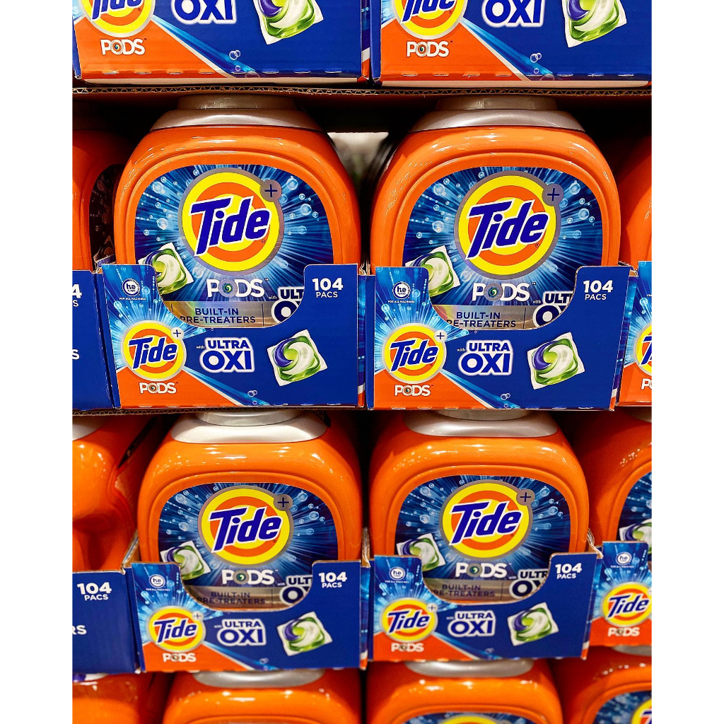 Viên Giặt Tide Pods Ultra Oxi 104 Viên - Hàng Mỹ