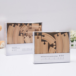 Set đường ray xe lửa bằng gỗ đầy đủ các chi tiết