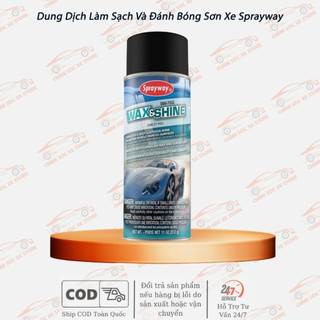Chai Xịt Làm Sạch Và Đánh Bóng Sơn Xe Ô Tô Từ Mỹ Sprayway Wax & Shine 753 - 312g chamsocxestore