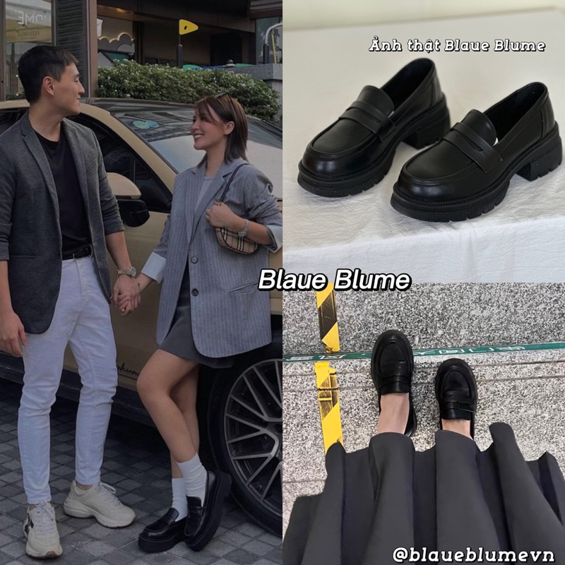𝐁𝐥𝐚𝐮𝐞𝐁𝐥𝐮𝐦𝐞🦋 -  Loafer đế răng cưa