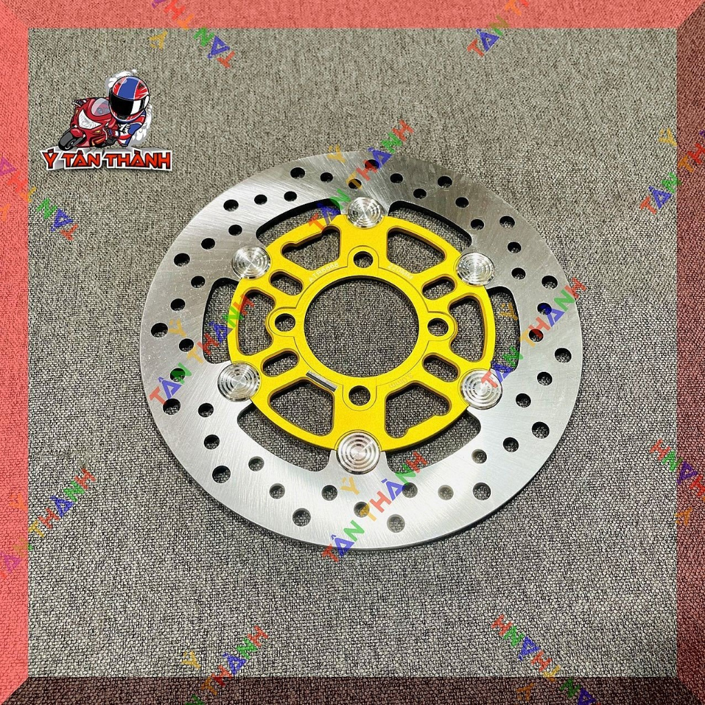 Đĩa thắng AT long đền inox 220mm MS03